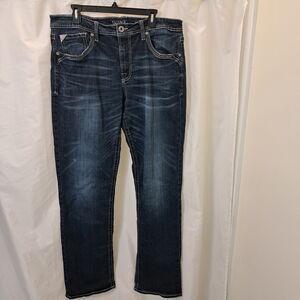 Savage Anarchy Straight Sz 36 X Dark Wash Straight Jeans Like New From The Buckl